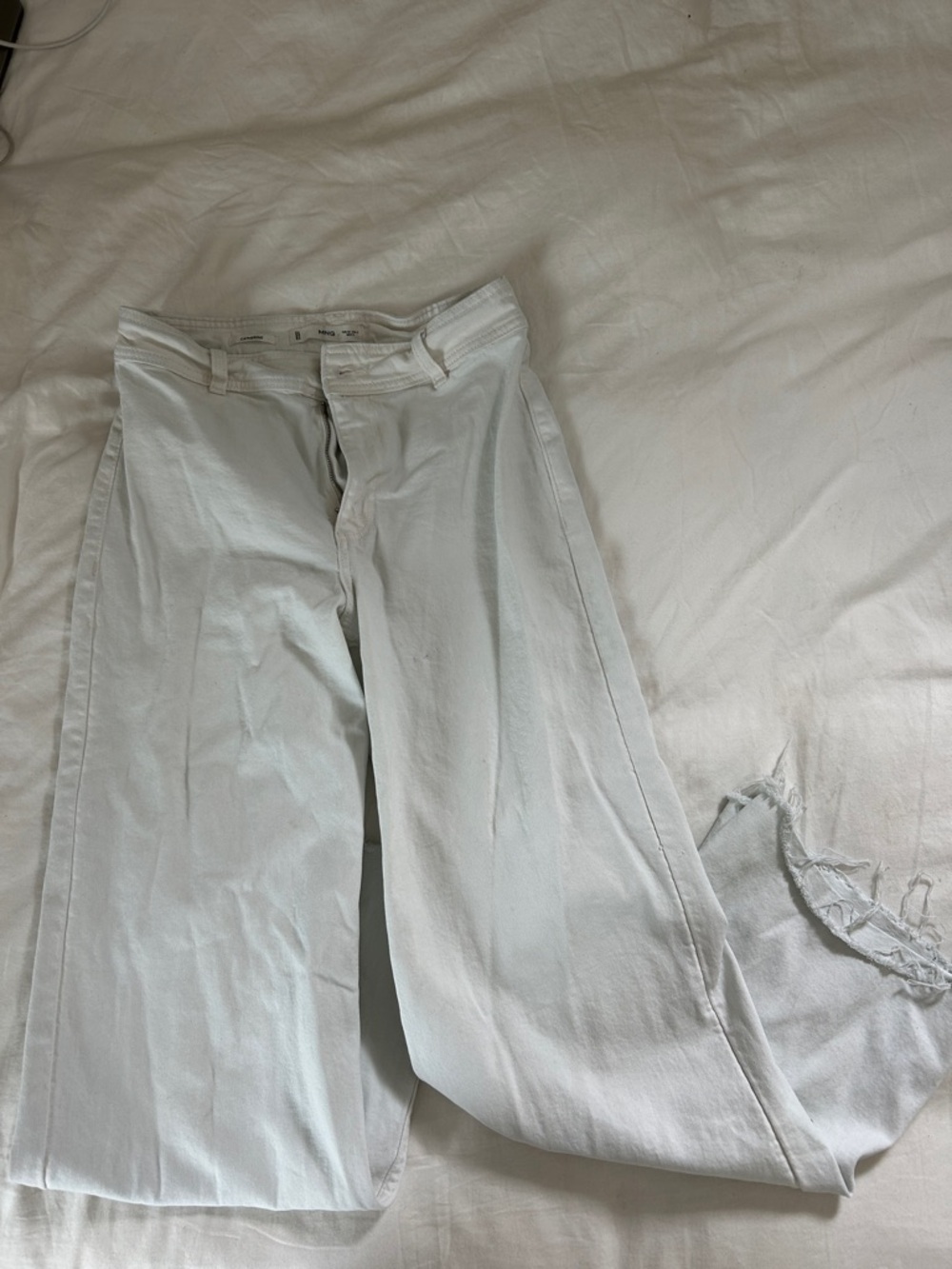 Mango White Jeans